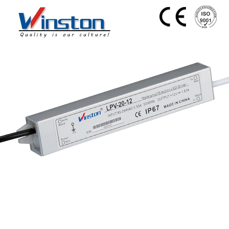 LPV-20W 12V 24V waterproof led power supply